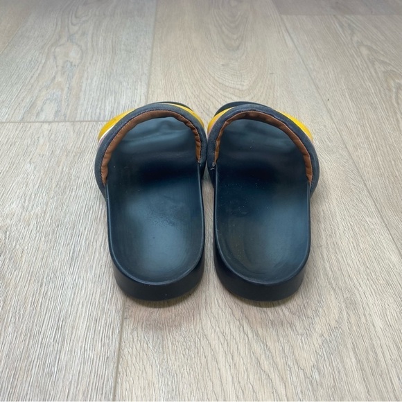 Tory Burch Black Leather quilted stripe slides Size 9 - Picture 5 of 7